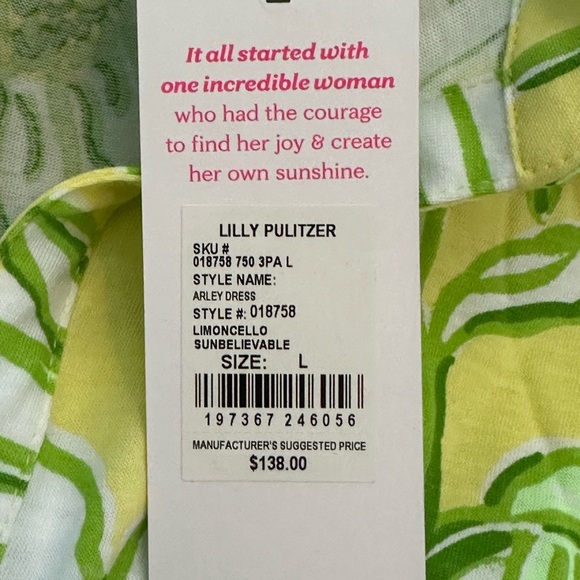 Lilly Pulitzer Yellow and Green Floral Midi Dress - Picture 13 of 14